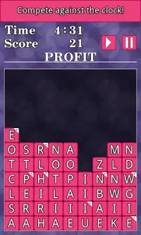 WordTris - The word spelling tower game Screen Shot 2