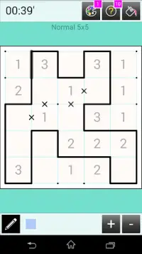 Slitherlink Puzzle Screen Shot 1