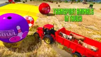 Farm Animal Tractor: Superhero Driving Games Screen Shot 0