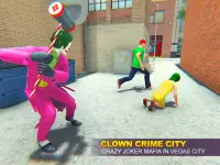 Grand Clown Crime City War: Gangster Crime Games Screen Shot 7