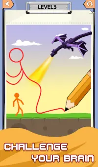 Draw N Craft - Stickman Puzzle Screen Shot 0