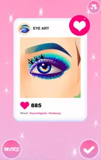 Artista de maquillaje de ojos - Juegos de vestir Screen Shot 6