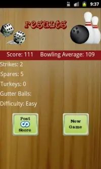 Ten Pin Bowling Screen Shot 2