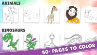 Dinosaur Coloring Pages for Kids - 🦖🦄🎨🖍️ 🆓 Screen Shot 4