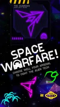 Neon Wars: Space Race Game App Screen Shot 0