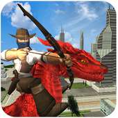 Flying Dragon Fire Ball- Crime City shooting Games