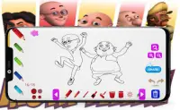 Motu Drawing or Coloring Game-Patlu Sketching Game Screen Shot 0