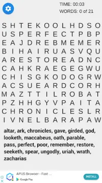 Bible Word Search – Free Word Find Puzzle Fun Screen Shot 1