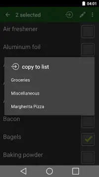 Shopping list Screen Shot 6