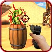 Wassermelone Waffe schießen 3D: Frucht-Shooter fps