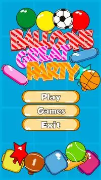 Balloons Great Party Screen Shot 0