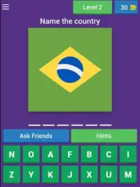 World Flags Quiz - Guess the Countries 🇧🇷 🇨🇭 Screen Shot 6