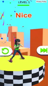 Roller Skate Sky Stunt Run Challenge Screen Shot 0