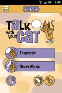 Talk with your Cat –Translator Screen Shot 1