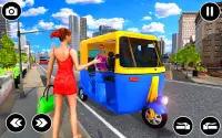 Rickshaw Driving Tuk Tuk Game Screen Shot 0