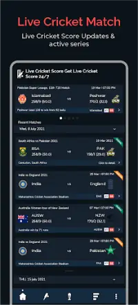 Live Cricket Match & Cricket Score: Live Score Screen Shot 0