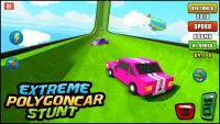 Extreme Polygon Car Stunt Racing : Spooky Stunts Screen Shot 4