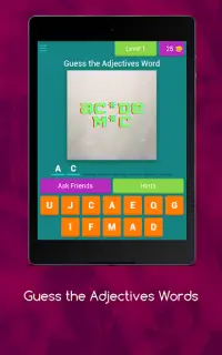 Guess the Adjectives Words Screen Shot 6