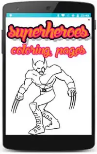 Superheroes coloring pages for kids Screen Shot 7