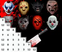 Coloring Scary Masks Pixel Art Game Screen Shot 7