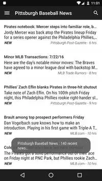 Pittsburgh Baseball News Screen Shot 0