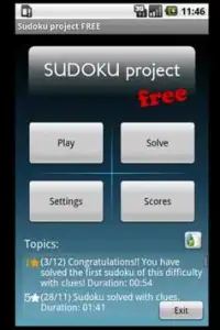 Sudoku project FREE Screen Shot 1