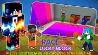 Lucky Block Race Mods Maps for MCPE Screen Shot 0