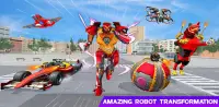 Angry Fox Robot City War : Formula Car Robot Games Screen Shot 1