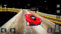 Extreme GT Racing Impossible Sky Ramp New Stunts Screen Shot 3