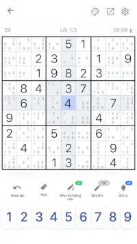 Sudoku - Trò chơi giải đố Screen Shot 5