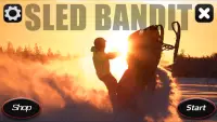 Sled Bandit - Snowmobile Racing Game Screen Shot 2