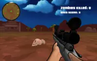 Sniper Attack : Zombie Animals Screen Shot 3