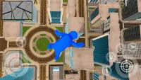 Flying Blue Monster Rainbow 3D Screen Shot 1
