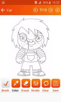 How To Draw Killer Chucky (killer chucky game 2) Screen Shot 3