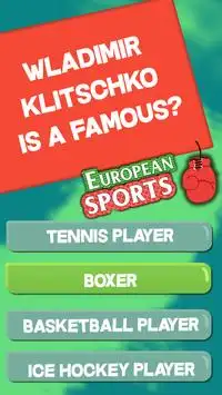 European Sport Quiz - Sports Trivia Game Screen Shot 2
