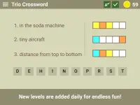 Trio Crossword - Word Puzzle Screen Shot 13