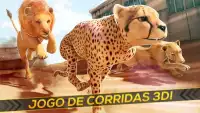 Leopardo vs Clã dos Leões! Corrida Selvagem Screen Shot 6