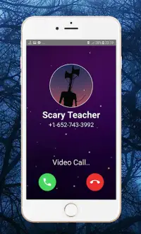 siren head video call & chat simulator prank 2020 Screen Shot 0