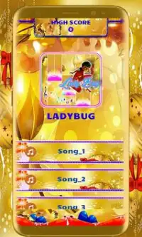 LADY BUG Piano Tile Game Screen Shot 1