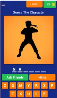 Narutoo Ninja Quiz Game Screen Shot 0