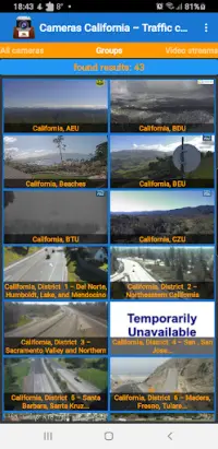 California Cameras - Traffic Screen Shot 1
