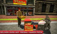 Pizza motorista carro entrega bicicleta 3D Screen Shot 5