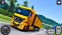 rodovia carga: caminhão dirigindo bens transporte Screen Shot 0