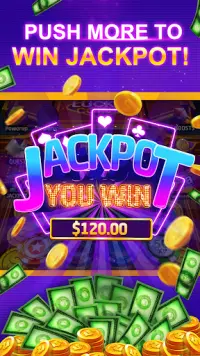 Cash Dozer - Free Prizes Lucky Coin Pusher Casino Screen Shot 1