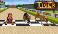 野生 虎 対 犬 レーシング 3D ゲーム Screen Shot 1