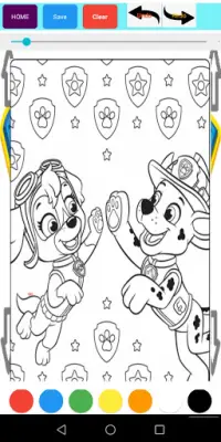 PAW Paint The Cartoons Patrol Learn Colors Screen Shot 2
