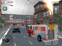 911 fire truck simulator: truck driving simulator Screen Shot 2