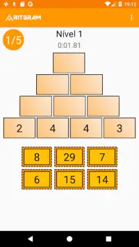 Pirâmides de números -  Jogo de matemática Screen Shot 6