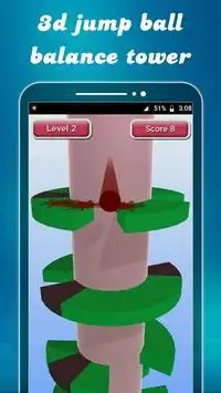 3d Helix Jump Ball – Tower Balance Game Screen Shot 2