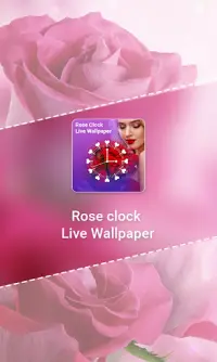 Rose Clock Live wallpaper Screen Shot 0